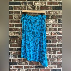 Patagonia Turquoise Floral Convertible Skirt-Size L